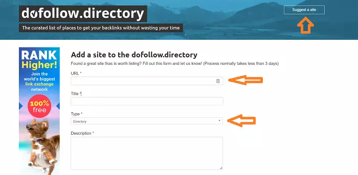 submit your url for directory submission