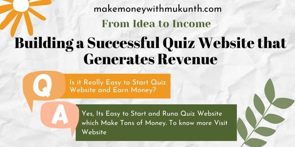 Do you Want to Start Your Quiz Website